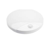 Applique murale LED d'extérieur, détecteur de mouvement, blanche, IP44, diamètre 25 cm