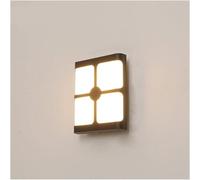 Applique Murale LED d'extérieur étanche IP65 avec capteur Radar pour Porche, Cour, Patio, Jardin, Porte d'entrée (F20 x 16 x 5 cm)