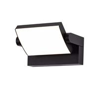Applique murale LED d'extérieur, lampe de façade orientable, noire, IP65, L 21,2 cm