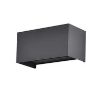 Applique murale LED d'extérieur, lampe de façade Up Down, noire, aluminium, IP65, L 20 cm