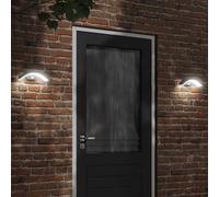 Vidaxl Applique Murale Led D'extérieur Avec Capteurs Noir Noir