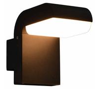 Vidaxl Applique Murale Led D'extérieur 9 W Noir Ovale Noir