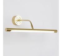 Applique Murale LED dorée pour Salle de Bain, Style Moderne du Milieu du siècle, pivotante à 180°, idéale pour Un Couloir ou Un Miroir. Connexion câblée.