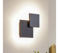 Applique murale LED Elrik Lucande, noir, Couloir, Métal, Moderne, Applique Murale LED