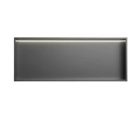 Applique murale LED en acier inoxydable pour salle de bain, étagère de rangement pour salle de bain, design encastré pour une meilleure efficacité de l'espace