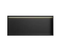 Applique murale LED en acier inoxydable pour salle de bain, étagère de rangement pour salle de bain, design encastré pour une meilleure efficacité de l'espace