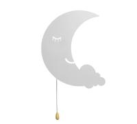 Applique Murale LED en Forme de Lune pour Enfants, avec Interrupteur à Tirette, sans Fil, pour Chambre d'enfant, Lampe décorative pour Chambre d'enfant, pour Filles et garçons
