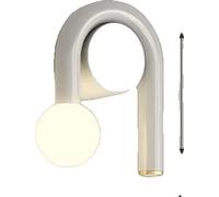 Applique murale LED en forme de U, construction en aluminium, différentes options d'éclairage, blanc-B, tricolore Nr RC