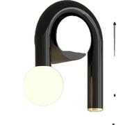 Applique murale LED en forme de U, construction en aluminium, différentes options d'éclairage, noir-B, tricolore Nr RC