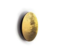 Applique Murale LED En Or 3000 K 130 Lm Ronde Ø 25 Cm Petite En Bois Et Métal