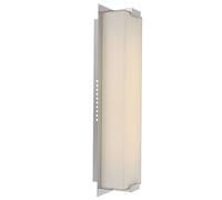 Applique murale LED en verre chromé 43 cm pour salon, chambre à coucher, salle à manger