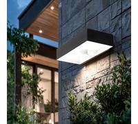 Applique Murale LED Extérieure 6W Karl Solaire Noir 3000K Blanc chaud