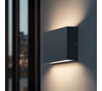 Applique Murale LED Extérieure 7 W Aluminium Éclairage Double Face CCT Sélectio [EEK: E]