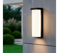 Applique Murale Led Extérieure Aluminium Tyron 22w 4000k Noir Blanc Neutre