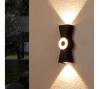 Applique Murale Led Extérieure Étanche, Applique Murale Moderne Et Simple, Lampe Murale Noire À Lumière Blanc Chaud 3000K, Pour Balcon, Mur Extérieur, Cour, Escalier Intérieur, Couloir