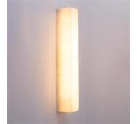 Applique Murale LED extérieure/intérieure, Applique Murale en Pierre Naturelle, Applique Murale étanche IP65, luminaires muraux en albâtre pour Porche terrasse Paysage Chambre Salon (60 cm)