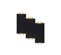 Applique Murale Led Extérieure Moderne, Éclairage Orientable Vers Le Haut Et Vers Le Bas, Spots Muraux En Alumipour Couloir, Escalier, Balcon, Jardin, Cour, Villa / 6 W 3000 K/6 W 6000 K