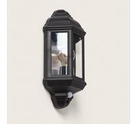 LEDKIA LIGHTING Applique Murale LED Extérieure PC avec Détecteur PIR Newquay Noir E27