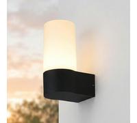Applique murale LED extérieure Smart Home H : 19,7 cm IP44 avec changement de couleur 3000K + RGB Noir Blanc Applique murale extérieure Lampe de terrasse Lampe de balcon