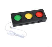 Applique Murale LED Feu de Signalisation USB Lampe Décorative Vert pour Bar Restaurant Café Intérieur 25x10x3cm