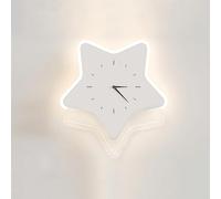 Applique Murale LED géométrique en Forme d'horloge, éclairage d'intérieur, lumière Blanche Froide 6000K, idéale pour Le Salon, la Chambre, l'hôtel ou la Chambre d'enfant.