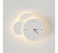 Applique Murale LED géométrique en Forme d'horloge, éclairage d'intérieur, lumière Blanche Froide 6000K, idéale pour Le Salon, la Chambre, l'hôtel ou la Chambre d'enfant.