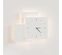 Applique Murale LED géométrique en Forme d'horloge, éclairage d'intérieur, lumière Blanche Froide 6000K, idéale pour Le Salon, la Chambre, l'hôtel ou la Chambre d'enfant.