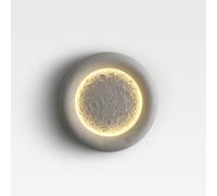 Applique Murale LED Industrielle, Lumière Chaude 3000K, Lampes Murales Wabi-sabi, Luminaire Murales Moon en Résine,Salon, Chambre. Coucher, Salon Spots Muraux Luminaires Et Éclairage(1-Pack)