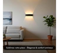 Applique murale led - inoleds - holm - noir
