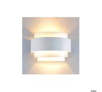 Applique murale LED intérieure haut et bas moderne blanche - Blanc chaud (ampoule non incluse)