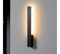 Applique murale LED Ivano Arcchio, noir, Couloir, Aluminium, Moderne, Applique Murale LED