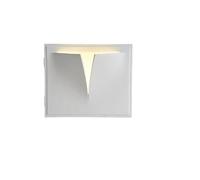 Applique murale LED Lampe murale encastrée moderne sans cadre Pour chambre ou salon Lampe de chevet décorative en plâtre(Warm light)