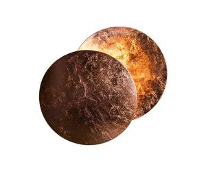 Applique murale LED Lederam W 17 low 9cm/2x disc Ø17cm