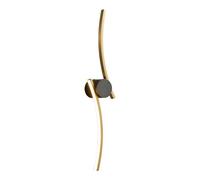 Applique Murale LED linéaire en cuivre en Forme de Demi-Arc, luminaire géométrique en Laiton pour tête de lit, Lampes murales Modernes pour Salon et Chambre à Coucher