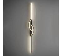 Applique Murale LED linéaire en métal, Style Nordique Moderne, 3 températures de Couleur, idéale pour Une Chambre à Coucher, Un Salon, Un Couloir ou Un hôtel.
