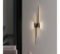 Applique Murale LED linéaire Moderne en métal, 99 cm, en Aluminium, luminaire décoratif pour Salon, Abat-Jour en Acrylique, Applique trapézoïdale créative d'intérieur pour Chambre à Coucher