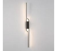 Applique Murale LED linéaire pour Salle de Bain, Longue Bande Noire, Applique câblée, éclairage intérieur Haut vers Le Bas, Barre Industrielle pour Chambre à Coucher, Chevet, Couloir