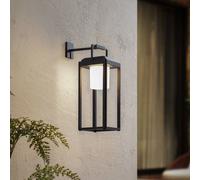 Applique murale LED Lucande Tilena, angulaire, noire, aluminium Tilena Lucande, dimmable, noir, Aluminium, Moderne, Applique Murale Solaire
