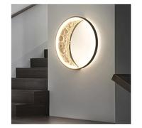 Applique Murale Led Lune Simple, Décoration Intérieure Et Extérieure Pour Salon, Hall D'Entrée, Chambre, Lampe de Chevet, Suspension/Lumière Neutre/D80Cm