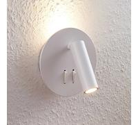 Applique murale LED Magya Lucande, blanc, Salon / Salle à manger, Aluminium, Moderne, Applique Murale LED