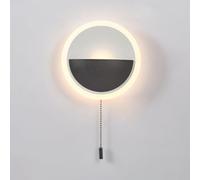 Applique murale LED minimaliste et moderne, lampe de lecture à fixer sur une table de chevet, installation intérieure fixe avec interrupteur à tirette, chambre, salon, couloir, cage d'escalier, 3000K