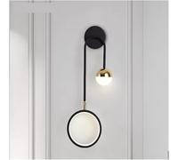 Applique Murale Led Minimaliste Nordique Moderne Pour Salon, Chambre, Lampe de Chevet, Anneau Lumineux Circulaire, Éclairage D'Intérieur, Couloir D'Hôtel, Applique Décorative de Luxe./Lumière Neutre/D