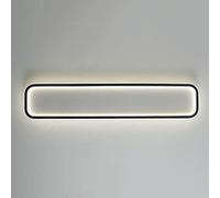 Applique murale LED minimaliste rectangulaire, lampe murale/plafonnier linéaire contemporaine, luminaire décoratif d'intérieur de 80 cm pour salon et chambre à coucher.