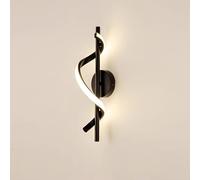 Applique Murale LED Moderne 12 W, Design Spirale, luminaire d'intérieur créatif pour Chambre à Coucher, Salon, Couloir, Lampe Murale en métal, Blanc c