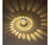 Applique Murale LED Moderne 3W Aluminium Lampe de Mur lampe murale Interieur Decorative Pour Chambre salon Couloir Hôtel Restaurant Salle à Manger Café bar salle de bains, Blanc chaud 3000K