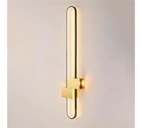 Applique Murale LED Moderne avec 2 Spots, 3 000 k, câblée, pour Chambre, Salon, Couloir, escalier (C 120 cm)
