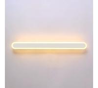 Applique Murale LED Moderne - Bande LED Blanche allongée avec Abat-Jour en Acrylique, Design Ultra-Fin aux Angles arrondis