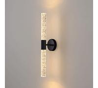 Applique Murale LED Moderne câblée, Tube Acrylique Transparent à Bulles, luminaire Mural de vanité 14 W, éclairage Mural pour Miroir de Salon, Chambre à Coucher, Couloir