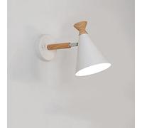 Applique Murale LED Moderne, créative et décorative, Abat-Jour en Fer forgé réglable avec Corps de Lampe en rondins, pour Bar, Chambre à Coucher, Salon
