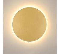 Applique Murale Led Moderne, Design Rond Adapté Aux Locataires, Or Et Blanc Nordiques, Lampe de Chevet Noire, Plafonnier Circulaire En Métal, Lumière Chaude 3000K Pour Salon, Chambre, Couloir, Escalie